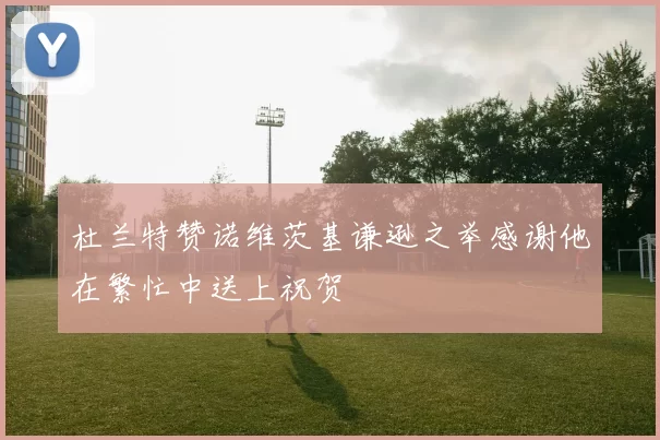 杜兰特赞诺维茨基谦逊之举感谢他在繁忙中送上祝贺